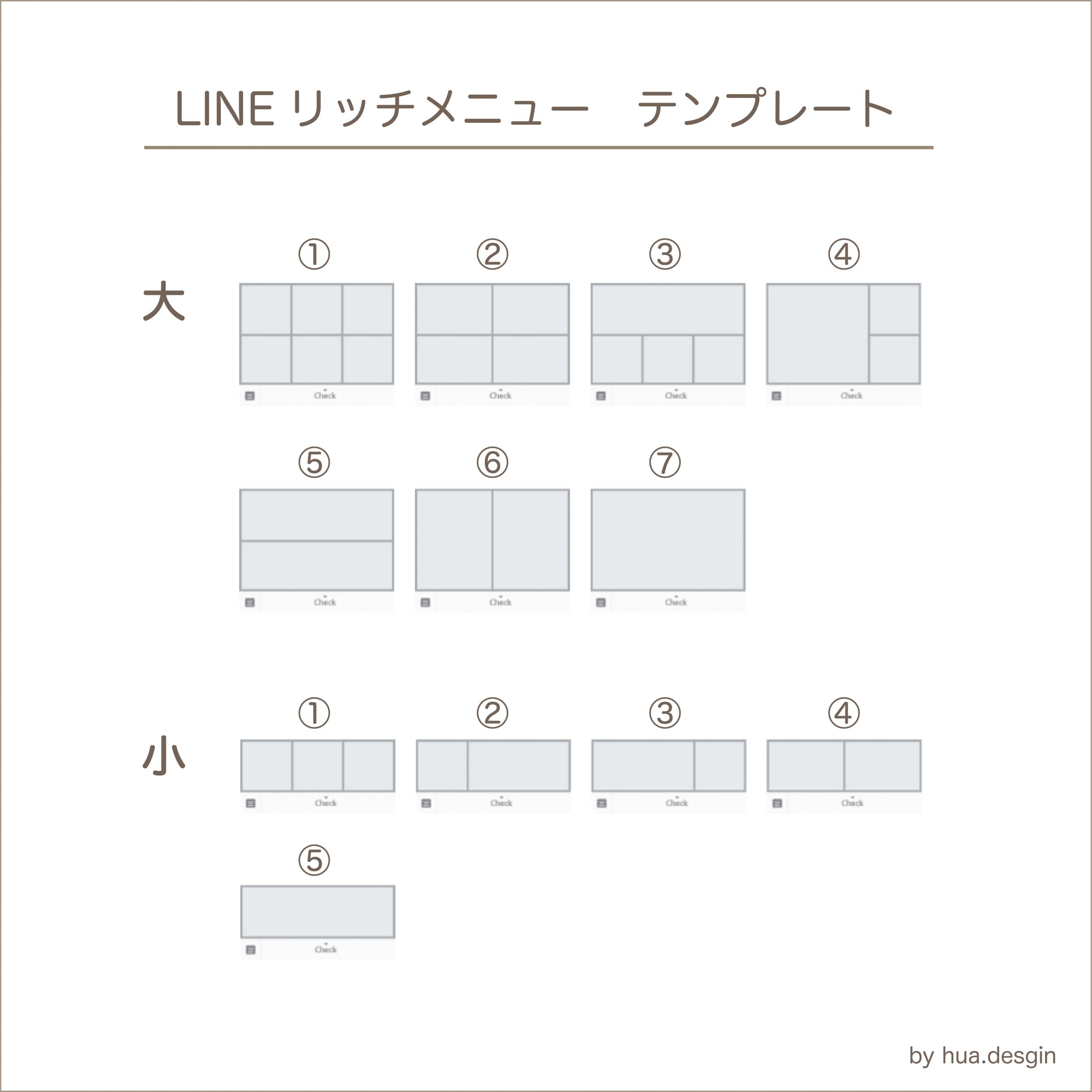 LINEリッチメニューのテンプレート一覧